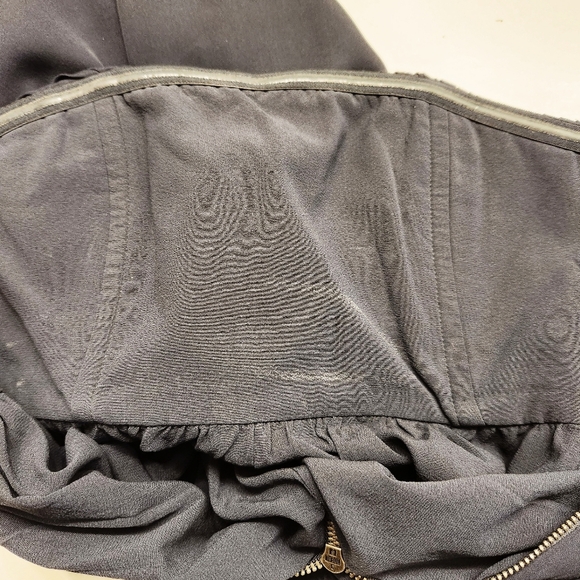 Alice + Olivia 100% Silk Blue Strapless Fit and Flare Party Dress Size 4 - Picture 6 of 8